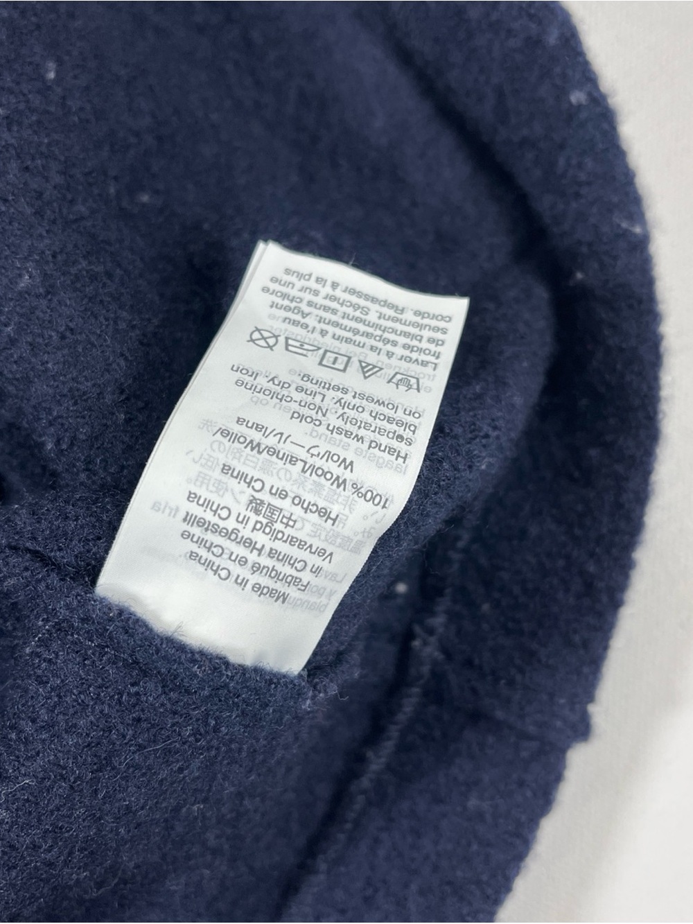 J Crew Italian Boiled Wool Jacket Pea Coat Navy Blue Pockets Button Up Women’s 4 - Picture 10 of 13
